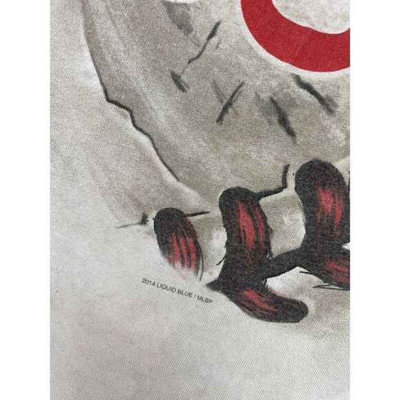 Liquid Blue Chicago Cubs Baseball 2014 T-shirt Men XL Gray Tie Dye Short Sleeve - Picture 3 of 6